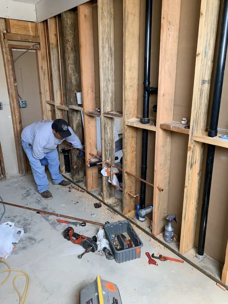 Commercial rough-in plumbing for Gas Line Repair in Poolesville